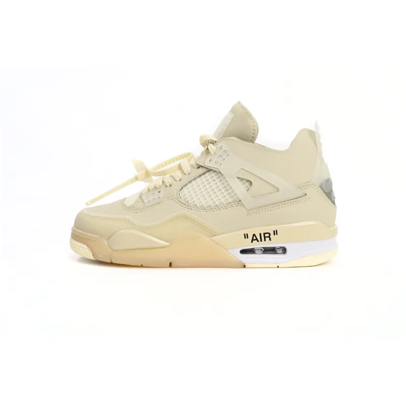 How does CocoKicks Jordan 4 Retro Off – White Sail reflect trends in collaborations & trendy designs in sneaker industry|sneakers2024?